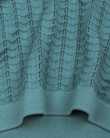 Ozone Teal Green Knitted Cotton Polo T-Shirt