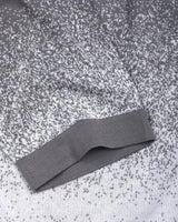 Gray Sprinkle With White Knitted Cotton Polo T-Shirt