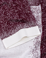 Bloom Wine Purple With White Knitted Cotton T-Shirt