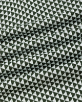 Tuna Green With White Knitted Cotton Polo T-Shirt