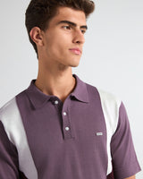 Ashton Onion Pink With White Knitted Cotton Polo T-Shirt