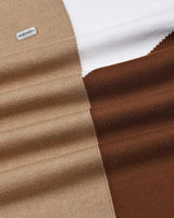 Ashton Cream With White Knitted Cotton Polo T-Shirt