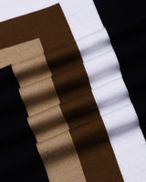 Kelvin Black Knitted Cotton Zipper Polo Designer T-Shirt