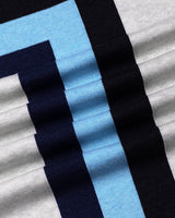 Kelvin Ivory Cream Melange Knitted Zipper Polo Designer T-Shirt