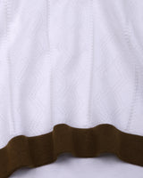Weflon White Knitted Cotton Polo T-Shirt