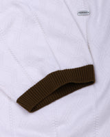 Weflon White Knitted Cotton Polo T-Shirt