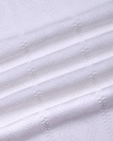 Weflon White Knitted Cotton Polo T-Shirt