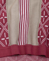 Pixin Dusty Pink With Cream Knitted Cotton T-Shirt