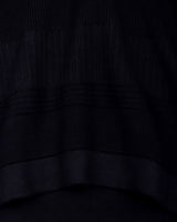 Venus Black Knitted Cotton Polo T-Shirt