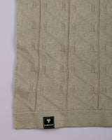 Roseate Cream Knitted Cotton T-Shirt