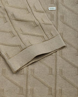 Roseate Cream Knitted Cotton T-Shirt