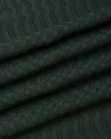 Conure Teal Green Knitted Cotton Polo T-Shirt