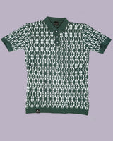 Costa Pistachio Green Knitted Cotton Polo T-Shirt