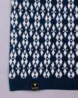 Costa Blue Knitted Cotton Polo T-Shirt