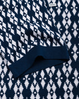 Costa Blue Knitted Cotton Polo T-Shirt