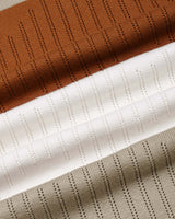 Tundra Brown Multicolor Stripe Knitted Cotton T-Shirt