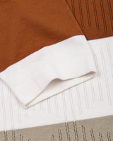 Tundra Brown Multicolor Stripe Knitted Cotton T-Shirt