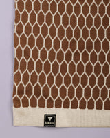 Walrus Brown Knitted Cotton Polo T-Shirt