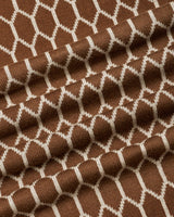 Walrus Brown Knitted Cotton Polo T-Shirt