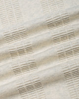 Hamilton White Melange Knitted Cotton Full Sleeves T-Shirt