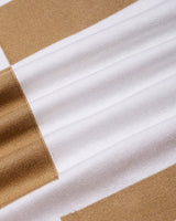 Zynox Cream With White Knitted Cotton Zipper Polo Designer T-Shirt