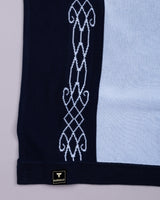 California SkyBlue Knitted Cotton Designer Polo T-Shirt