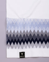 Freezon Blue Knitted Cotton Full Sleeves T-Shirt