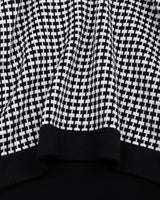 Niron Black With White Knitted Cotton T-Shirt