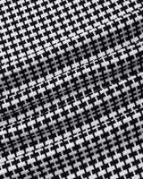 Niron Black With White Knitted Cotton T-Shirt