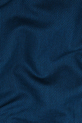Midnight blue dobby texture cotton shirt