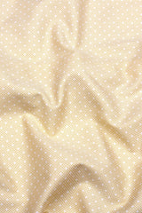 Light Yellow With White Diamond Printed Cotton Shirt