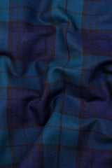 Poison Green with Black Twill check Shirt