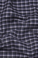 Black With Strom Grey Multi Check Cotton Shirt