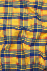 Yellow with blue and Red Buffalo Check Shirt
