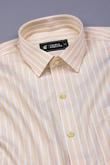 Yellow With White Twill Stripe Premium Shirt