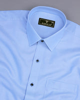 SkyBlue Laxurious Oxford Solid Cotton Shirt