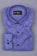 Blue Two Shaded Cotton Shirt