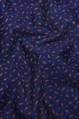 Cruse Navy blue Geometrical Motif Printed Cotton Shirt