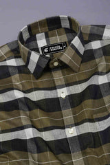 Fortress Olive Corduroy Check Shirt
