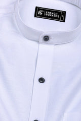 Vanilla White Oxford Solid Cotton Shirt