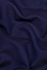 Horizone Blue Twill Texture Solid Cotton Shirt