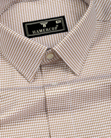 Laven Cream Jacquard Premium Giza Shirt