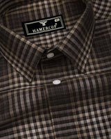 Mavon Brown Check Brushed Cotton Shirt