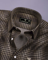 Mavon Brown Check Brushed Cotton Shirt