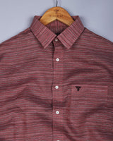 Aosta Multicolor Weft Stripe Linen Cotton Shirt