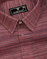 Aosta Multicolor Weft Stripe Linen Cotton Shirt