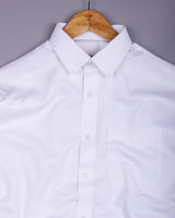 Cinchona White Solid Premium Giza Cotton Shirt