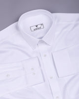 Cinchona White Solid Premium Giza Cotton Shirt