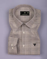 Sandro Cream Jacquard Premium Giza Shirt