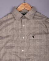 Sandro Cream Jacquard Premium Giza Shirt
